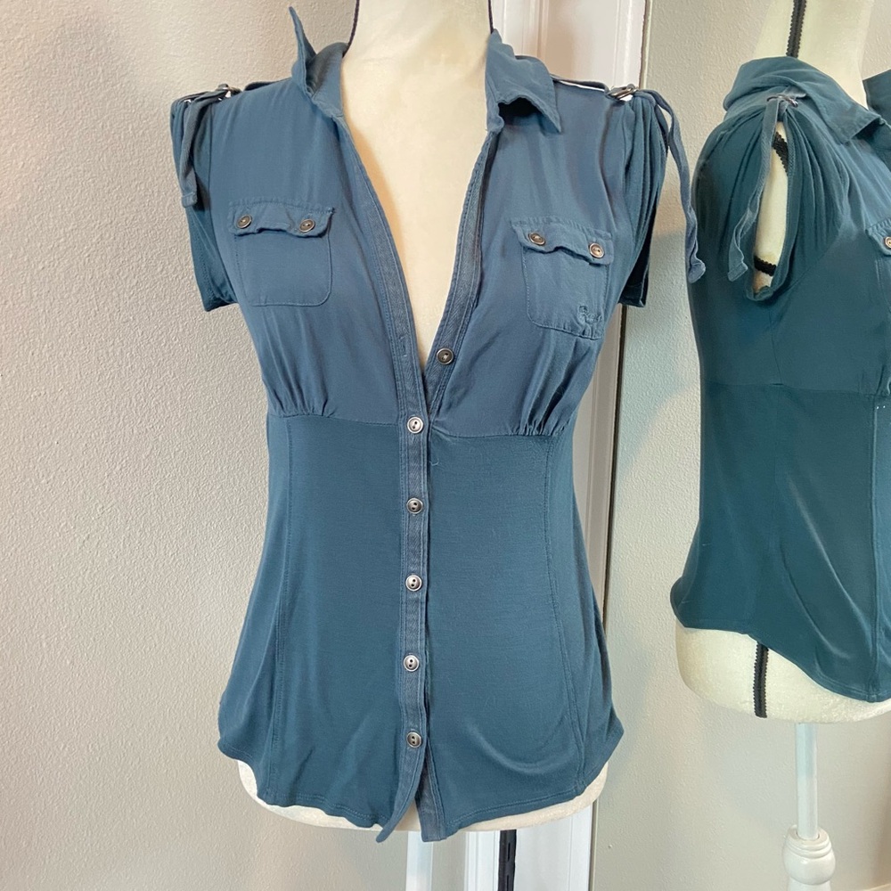 Guess button-down top